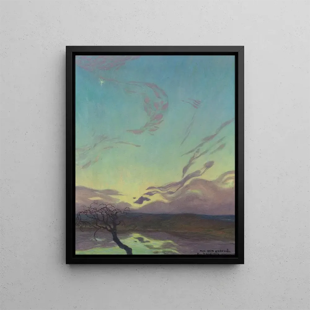 Gemälde Landschaft bei Dämmerung - Alfred Proessdorf | Kunstdruck