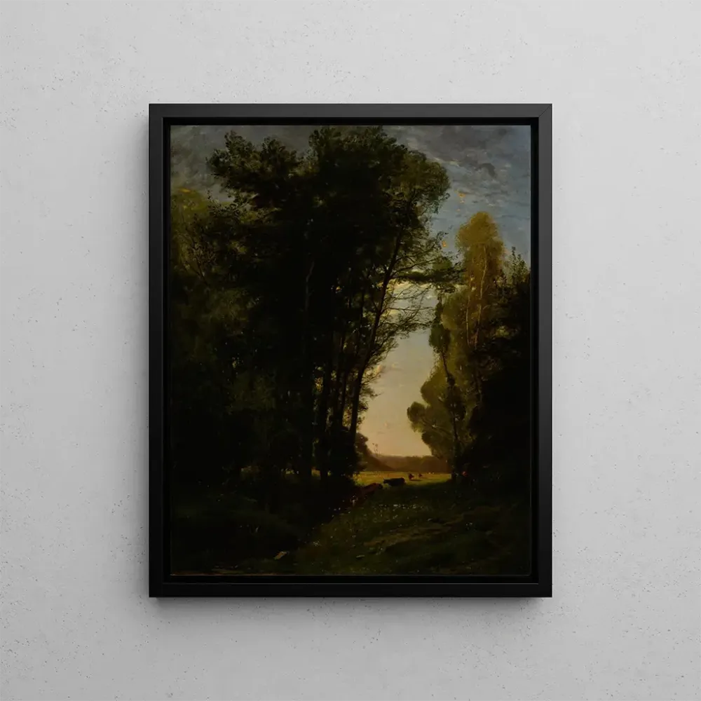 Gemälde Landschaft bei Magny - les - Hameaux - Léon Flahaut | Kunstdruck