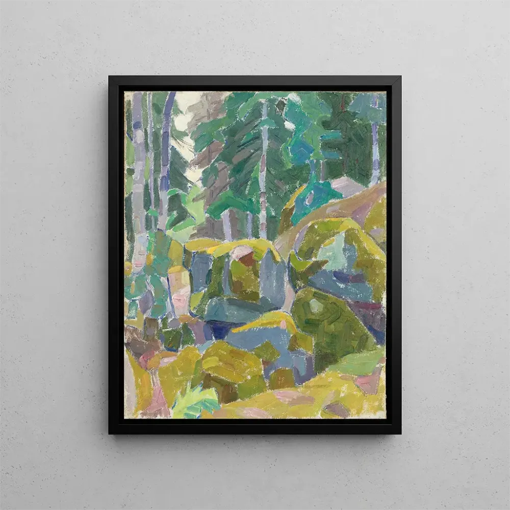 Gemälde Landschaft mit Bäumen - Alexander Konstantinowitsch Bogomazow | Kunstdruck