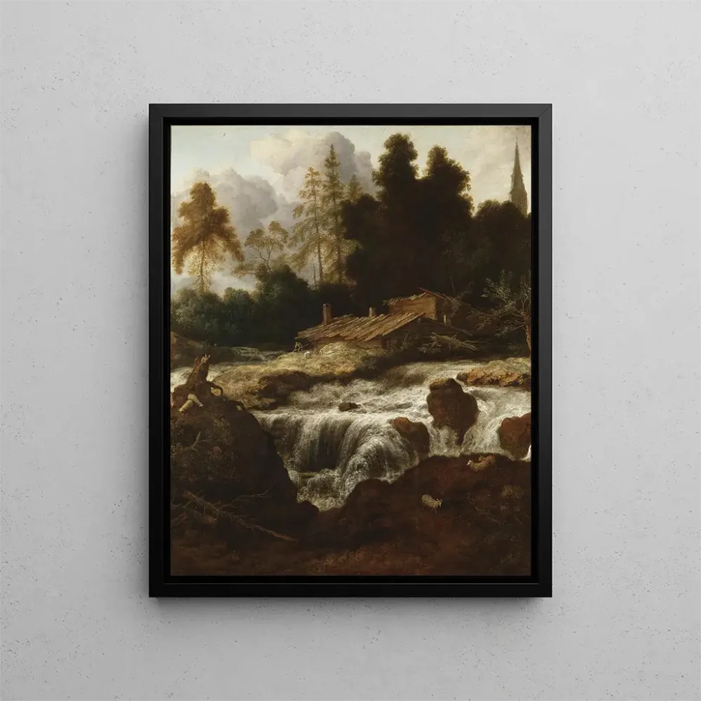 Gemälde Landschaft mit Wasserfall - Allaert van Everdingen | Kunstdruck