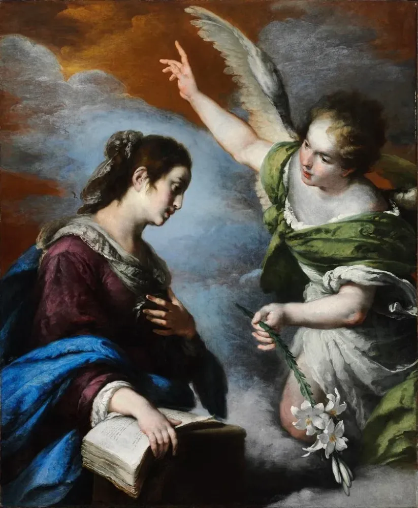 Gemälde L'Annonciation - Bernardo Strozzi | Kunstdruck