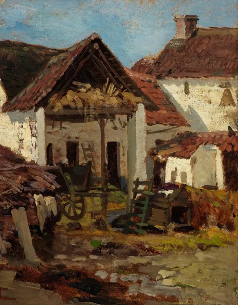 Gemälde L'arrière-cour - Anna Nordlander | Kunstdruck