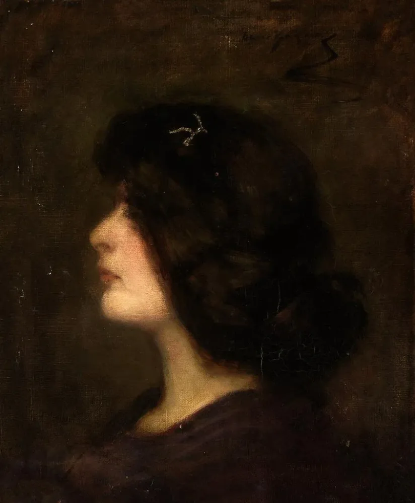 Gemälde Laura im Alter von fünfzehn Jahren - Alice Pike Barney | Kunstdruck