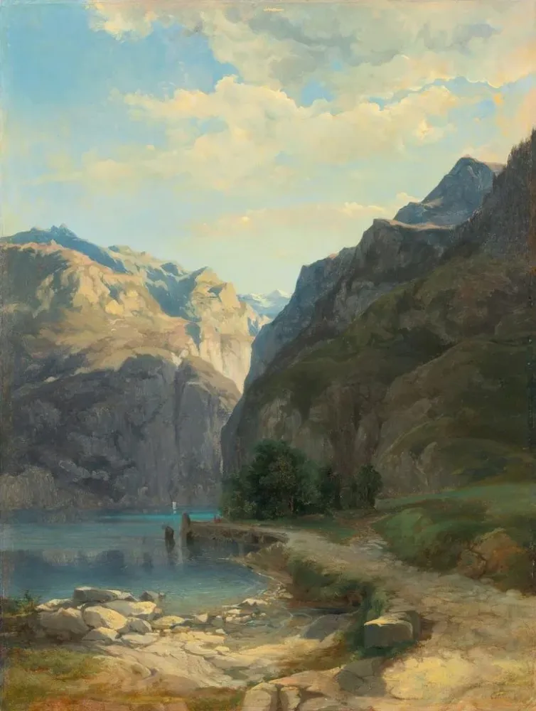 Gemälde Laxenstrasse - Alexandre Calame | Kunstdruck