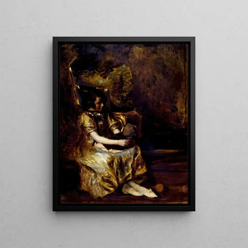 Gemälde L’enfant à la poupée - Jacques - Émile Blanche | Kunstdruck