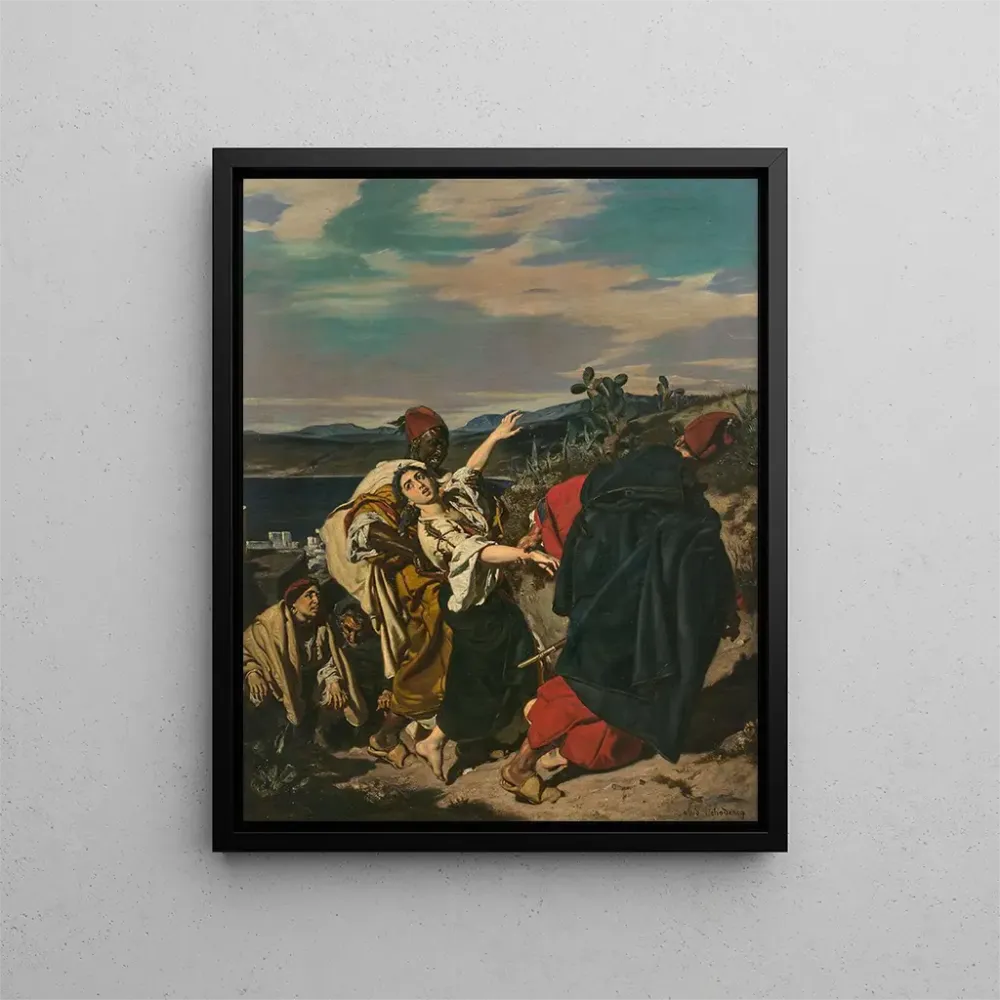Gemälde L'Enlèvement einer jüdischen Frau - Alfred Dehodencq | Kunstdruck