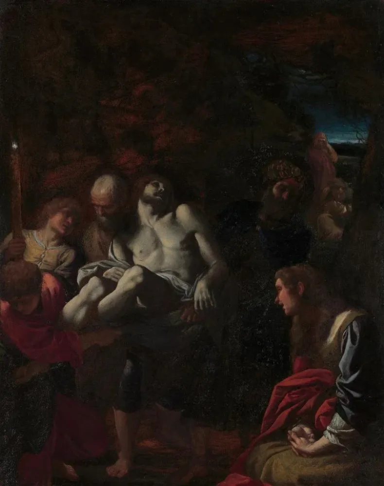 Gemälde L'enterrement du Christ - Annibale Carracci | Kunstdruck