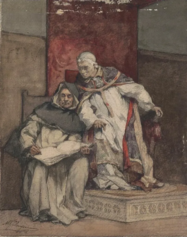 Gemälde Les Albigeois captivés - Alfred Cluysenaar | Kunstdruck