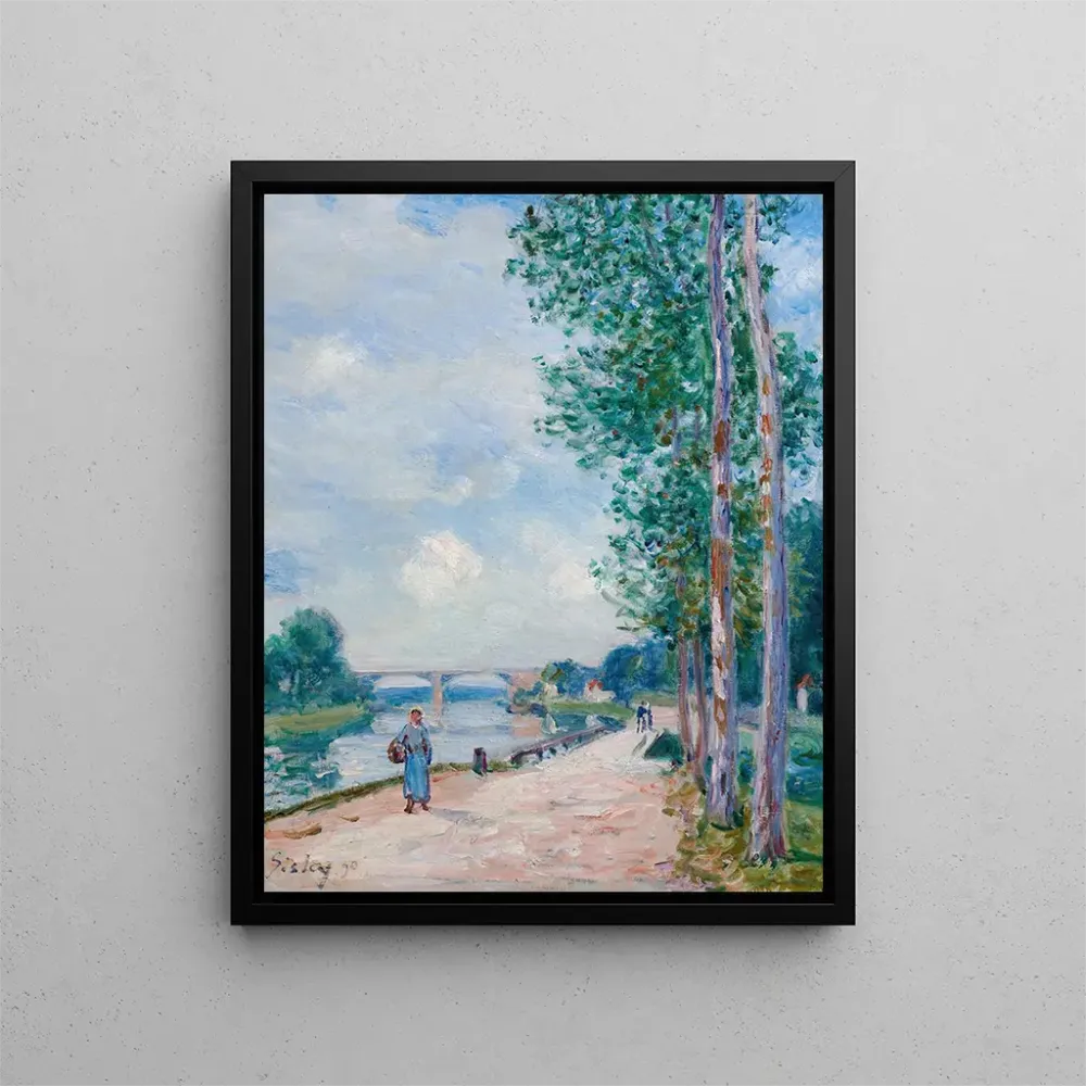 Gemälde Les bords du Loing près de Moret - Alfred Sisley | Kunstdruck