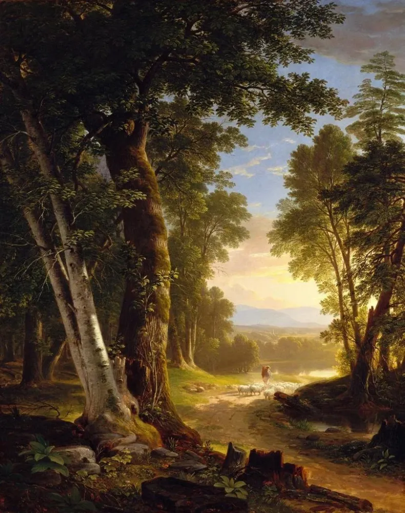 Gemälde Les Hêtres - Asher Brown Durand | Kunstdruck