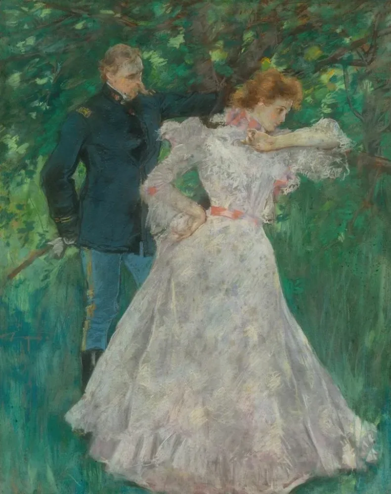 Gemälde Les Nouvelles - Albert Beck Wenzell | Kunstdruck