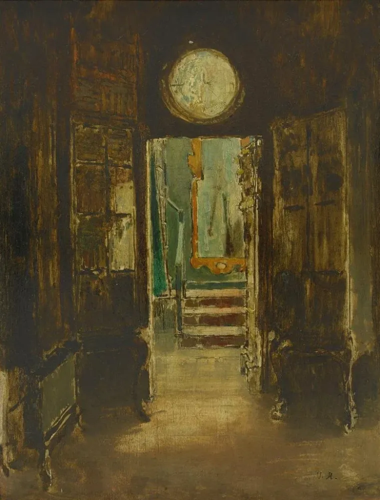Gemälde L'escalier du lookout, Hauteville House - Georges Hugo | Kunstdruck