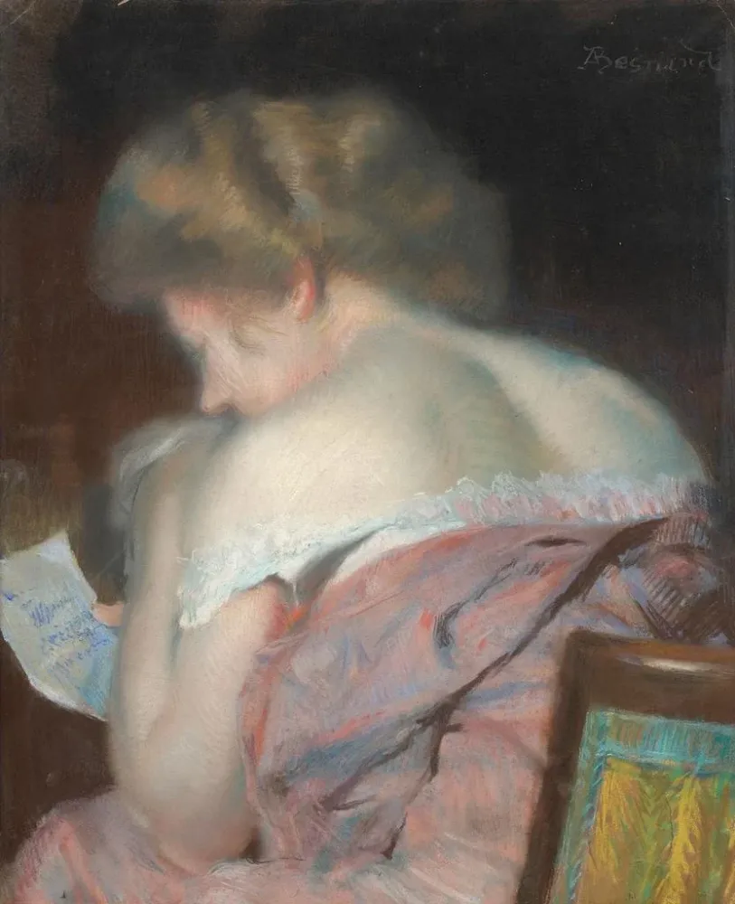 Gemälde La Lettre - Albert Besnard | Kunstdruck