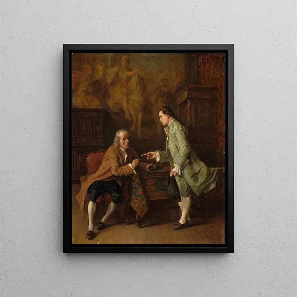 Gemälde La lettre de recommandation - Benjamin Eugène Fichel | Kunstdruck