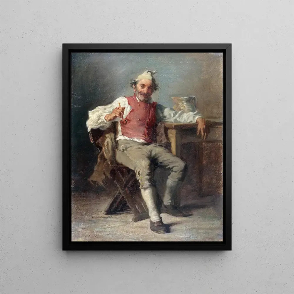 Gemälde L'Homme à la pipe - Auguste Dutuit | Kunstdruck