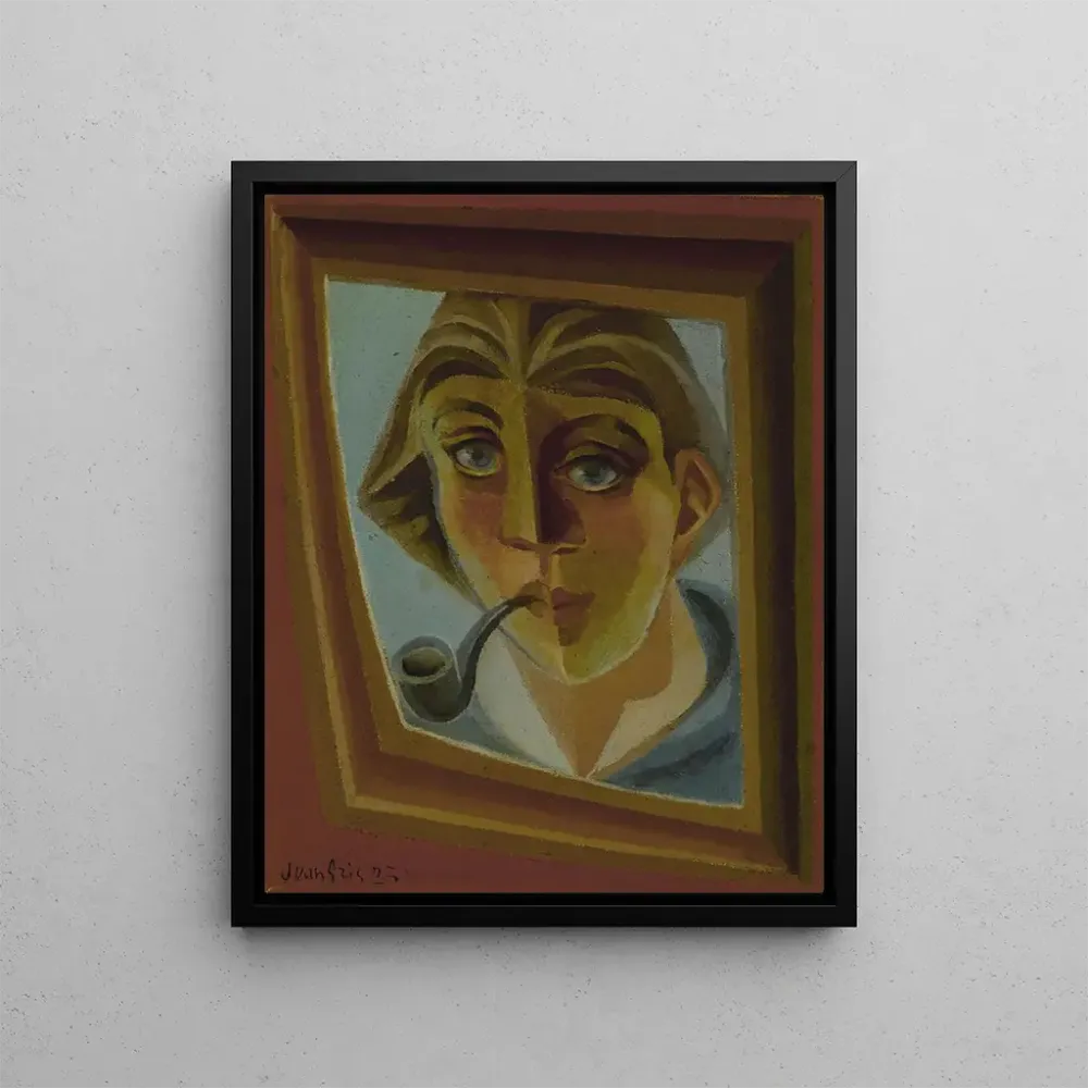 Gemälde L'Homme à la pipe - Juan Gris | Kunstdruck