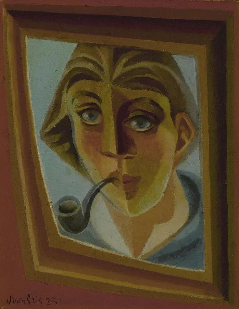 Gemälde L'Homme à la pipe - Juan Gris | Kunstdruck