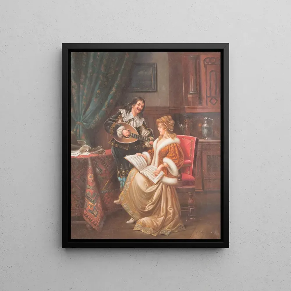 Gemälde Liebe und Harmonie - August Stephan | Kunstdruck