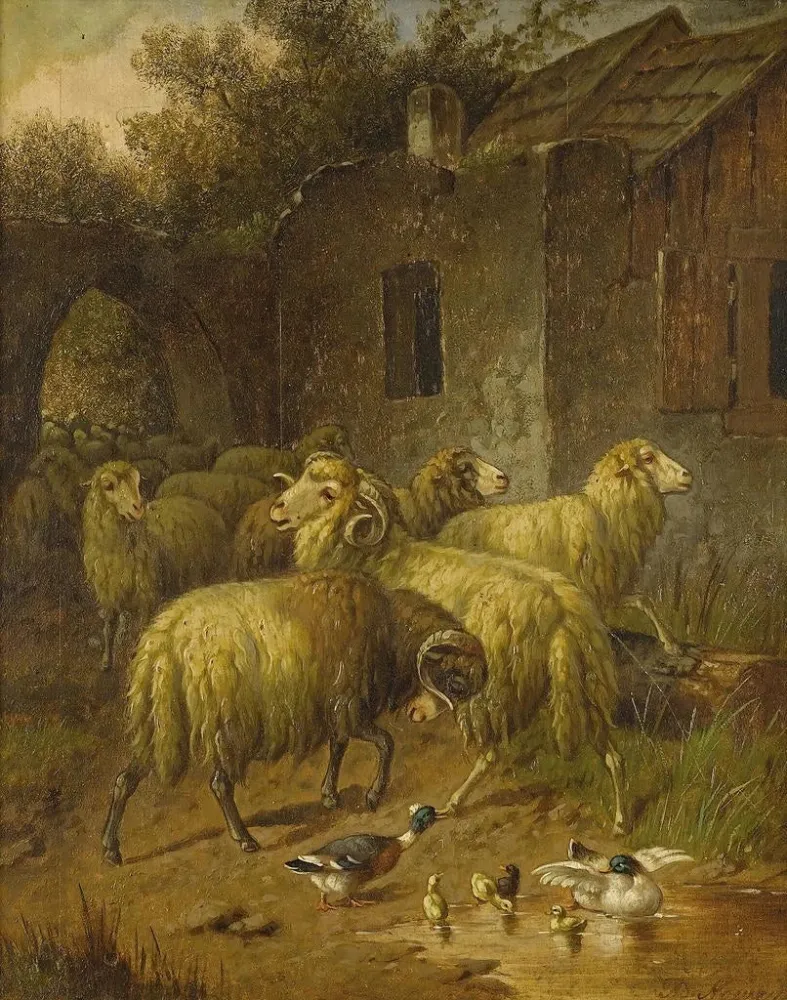 Gemälde Ländliche Szene - Arthur Trevethin Nowell | Kunstdruck