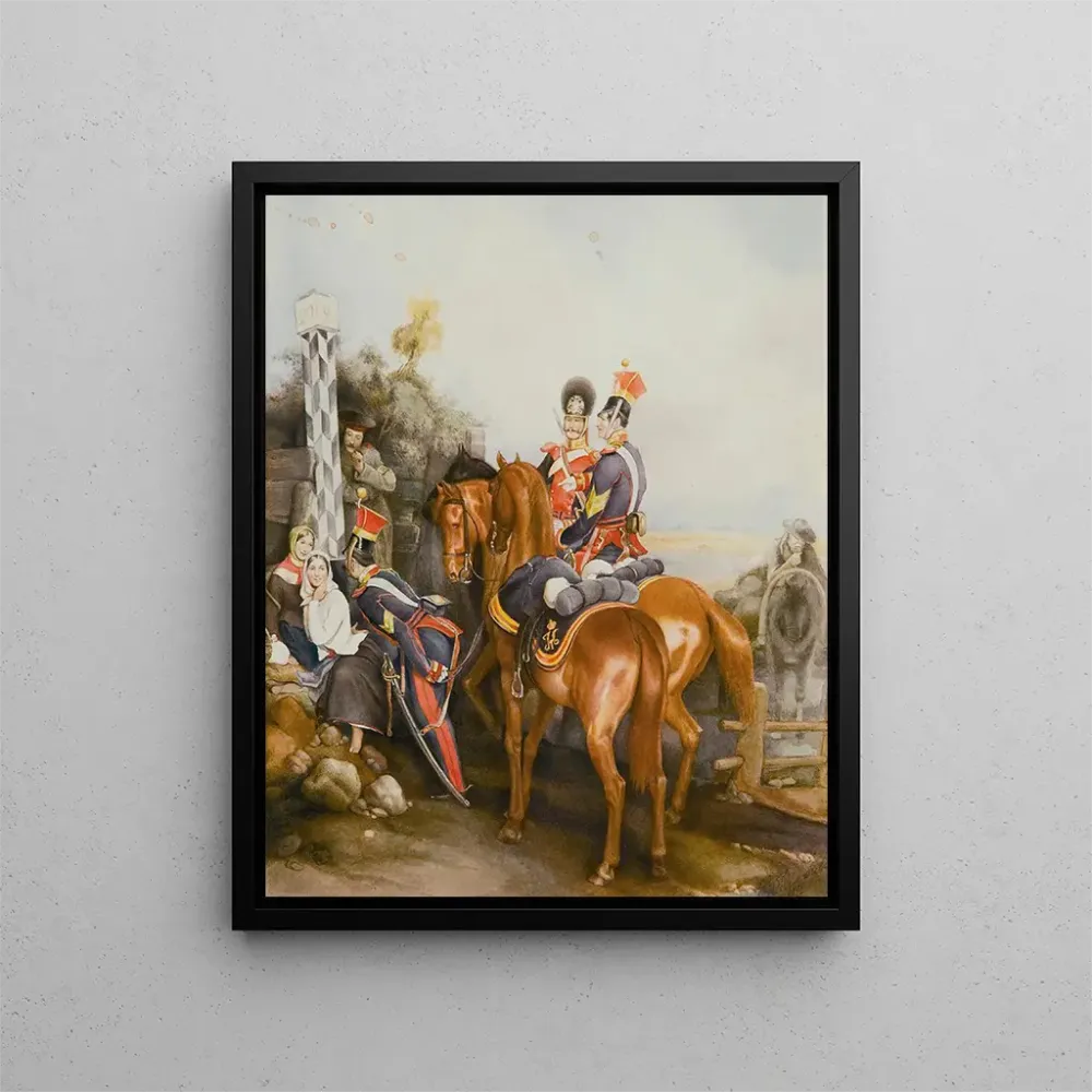 Gemälde L'officier charmant - Alexander Bogdanovitch Villevalde | Kunstdruck