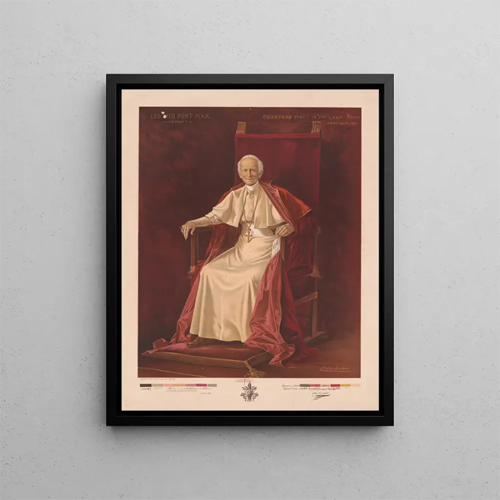 Gemälde Léon XIII, Pontifex Maximus, Jahr des Pontifikats XIV - Edward Brandus Co | Kunstdruck