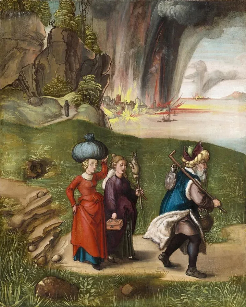 Gemälde Lot und seine Töchter - Albrecht Dürer | Kunstdruck