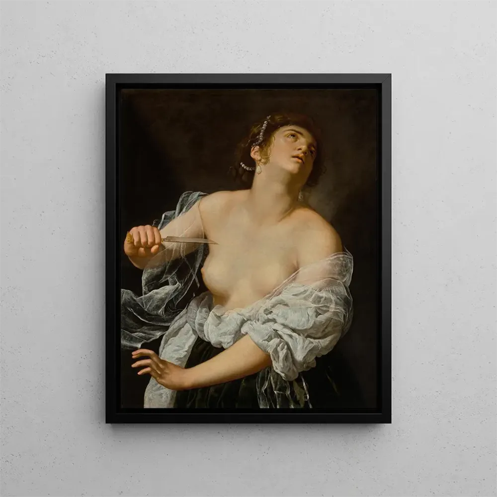 Gemälde Lucrèce - Artemisia Gentileschi | Kunstdruck