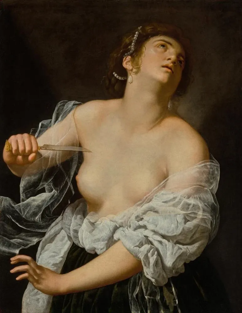 Gemälde Lucrèce - Artemisia Gentileschi | Kunstdruck