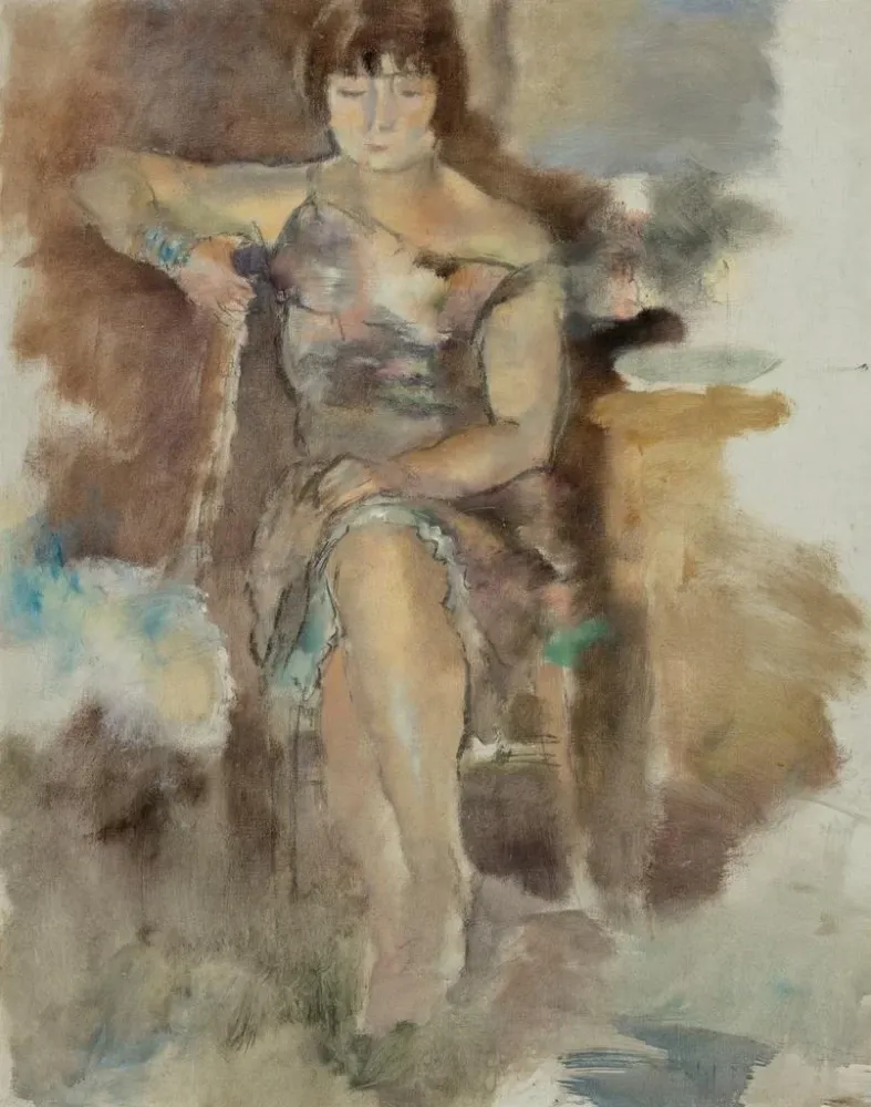 Gemälde Lucy Fontenay aux roses - Jules Pascin | Kunstdruck