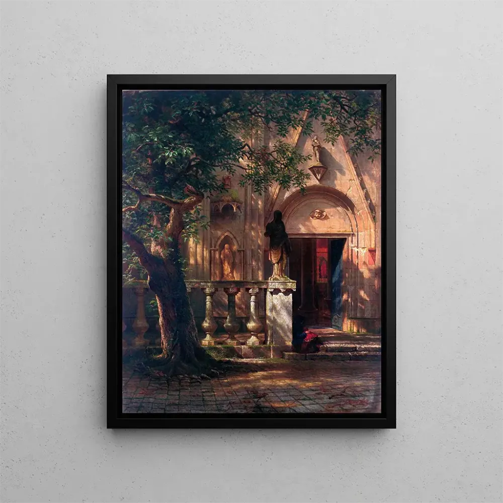 Gemälde Lumière du soleil et ombre - Albert Bierstadt | Kunstdruck