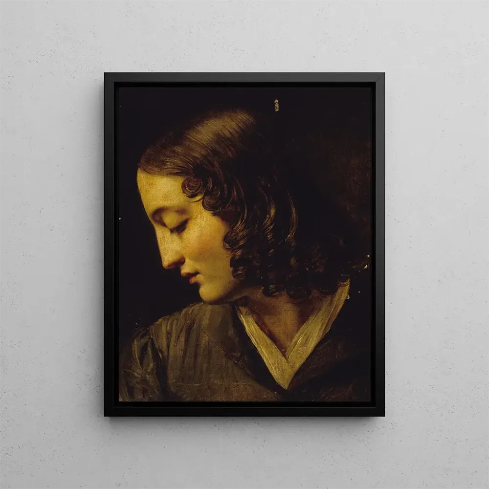 Gemälde Madame Colin de profil - Alexandre Marie Colin | Kunstdruck