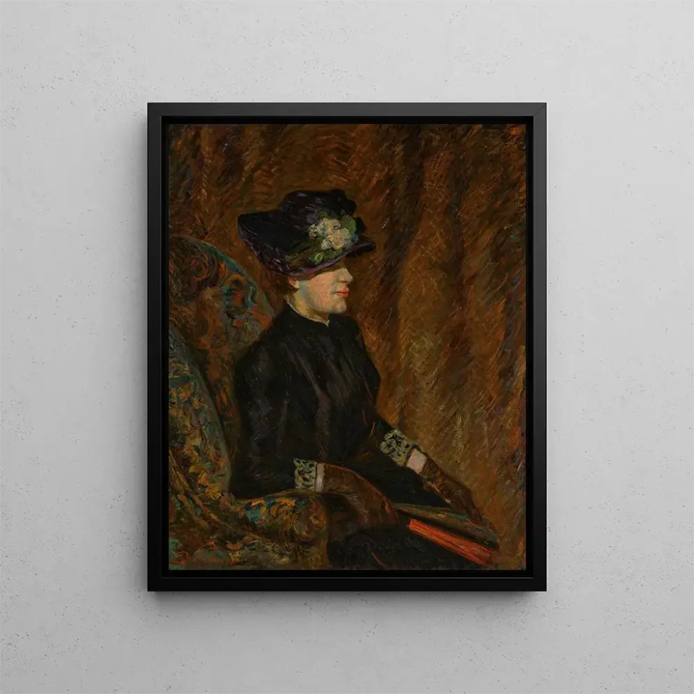 Gemälde Madame Guillaumin mit einem Fächer - Armand Guillaumin | Kunstdruck