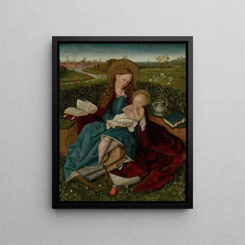 Gemälde La Madone de l'Humilité - Nach Robert Campin | Kunstdruck