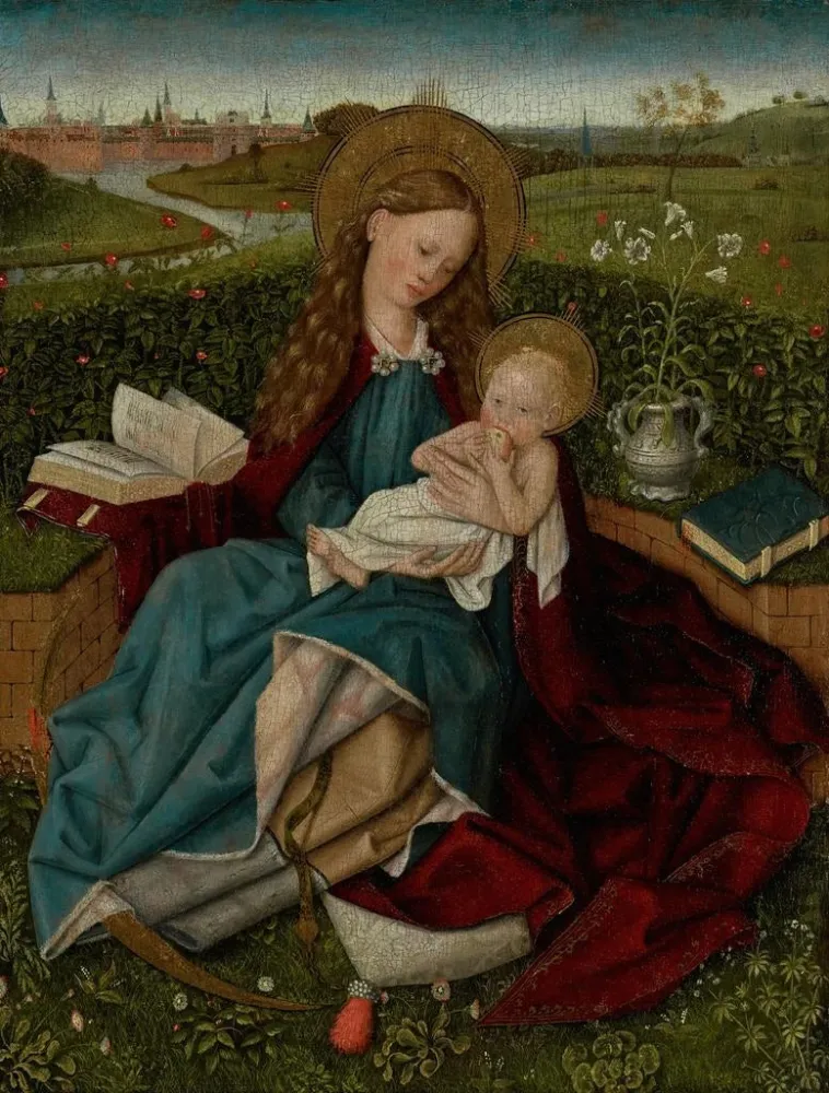 Gemälde La Madone de l'Humilité - Nach Robert Campin | Kunstdruck