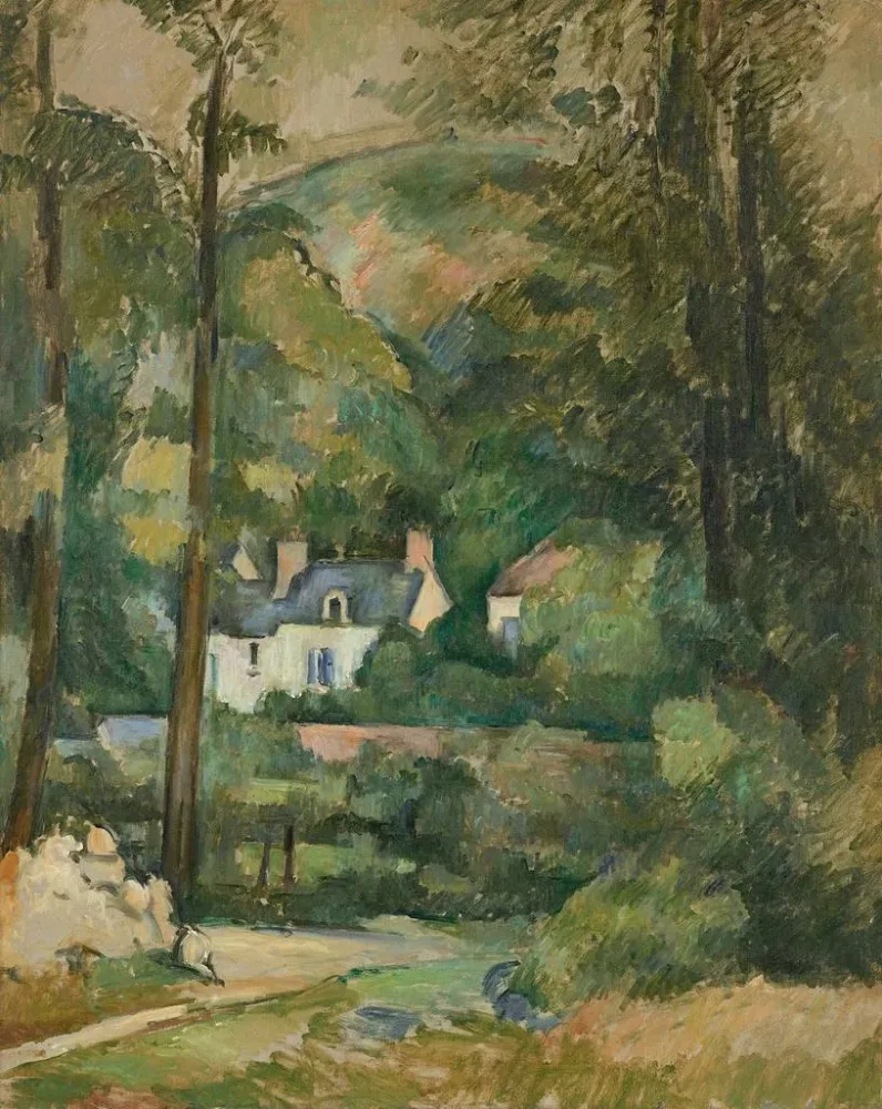 Gemälde Maisons au Chou, Pontoise - Paul Cézanne | Kunstdruck