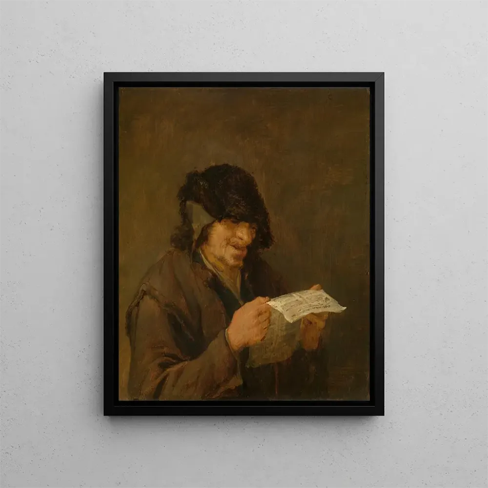 Gemälde Mann singend - Adriaen van Ostade | Kunstdruck