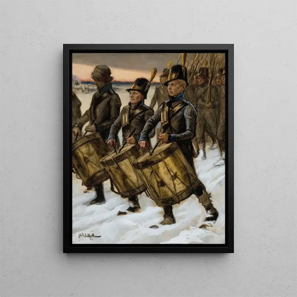 Gemälde La marche du régiment de Björneborg - Albert Edelfelt | Kunstdruck