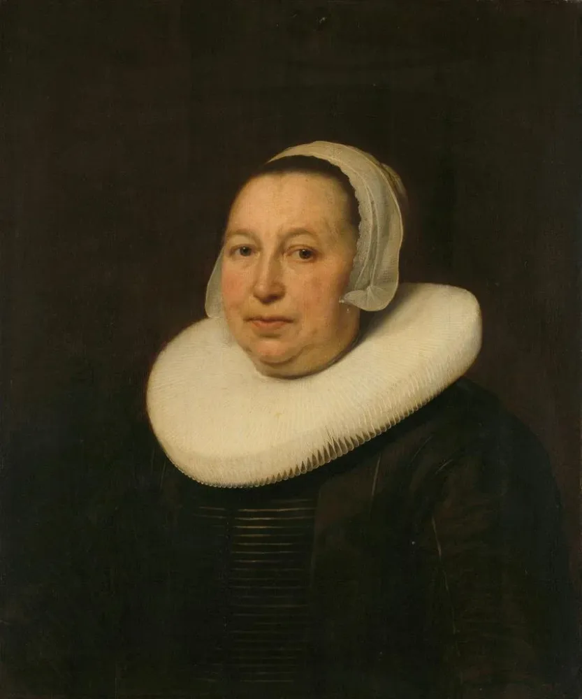 Gemälde Maria Pietersdr de Leest d. 1652 Ehefrau von Samuel van Lansbergen - Bartholomeus van der Helst | Kunstdruck