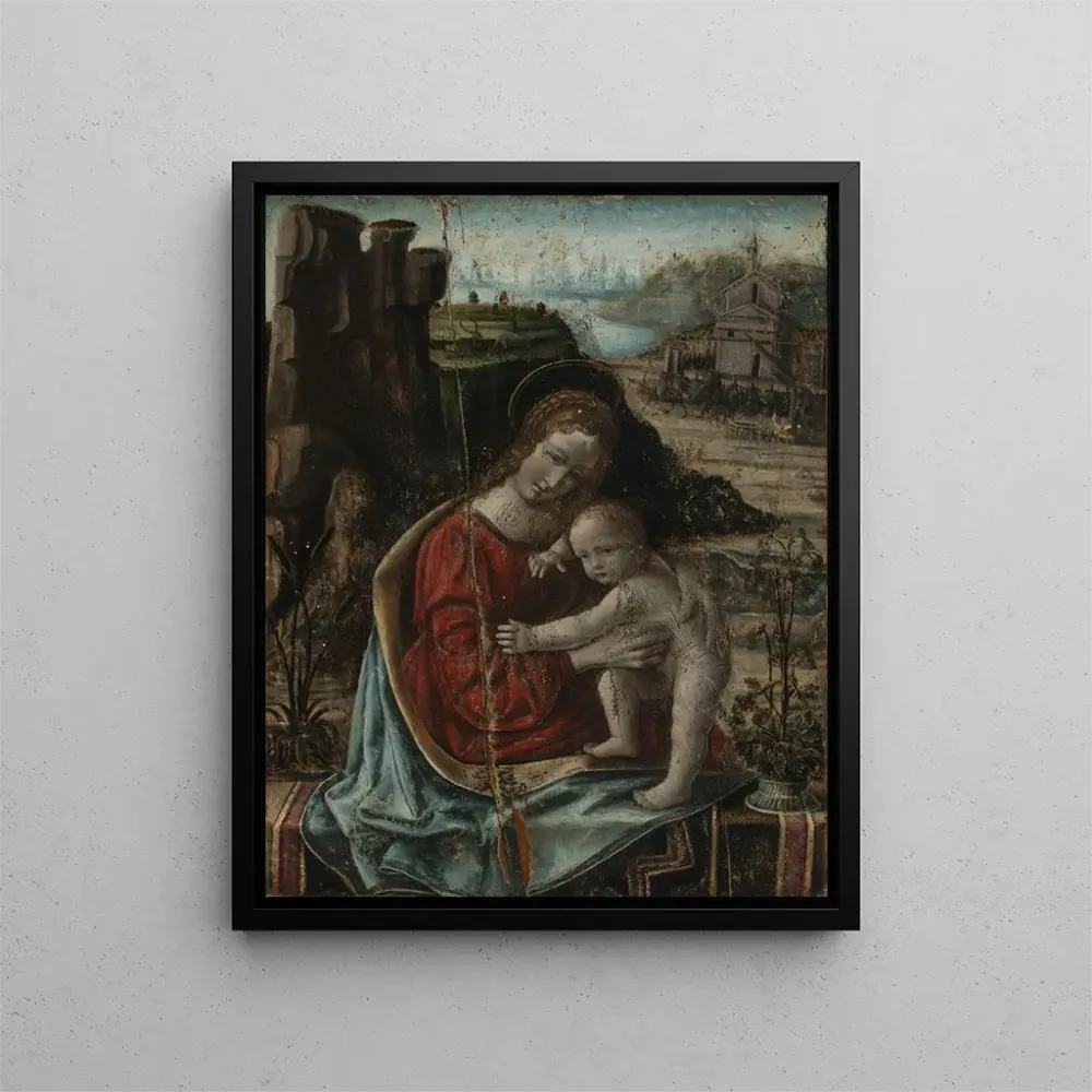 Gemälde Marie mit dem Kind vor einer Landschaft - Bernardino de Conti | Kunstdruck
