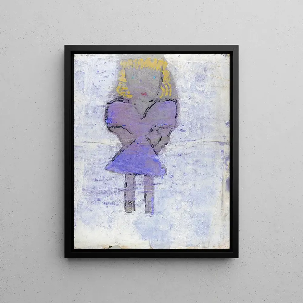 Gemälde Mädchen mit blonden Haaren - Anonym | Kunstdruck