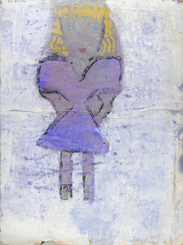 Gemälde Mädchen mit blonden Haaren - Anonym | Kunstdruck