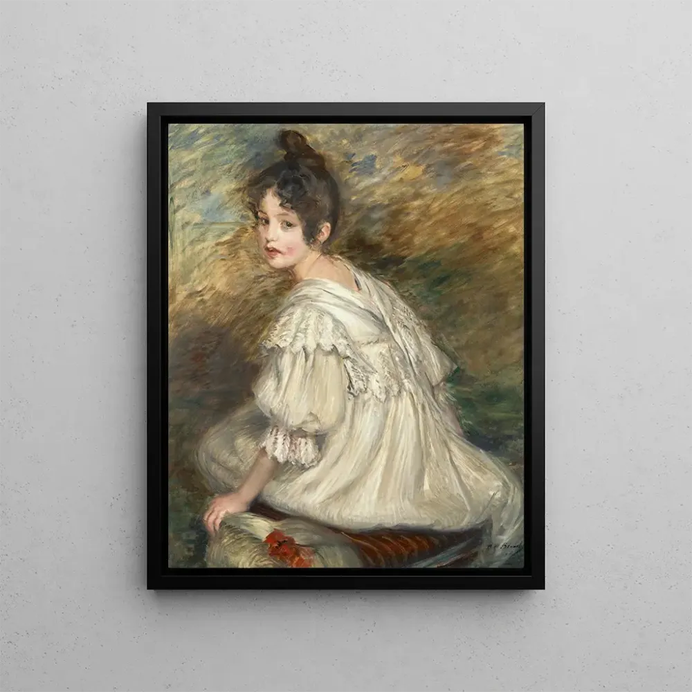 Gemälde Mädchen im weißen Kleid - Jacques - Émile Blanche | Kunstdruck
