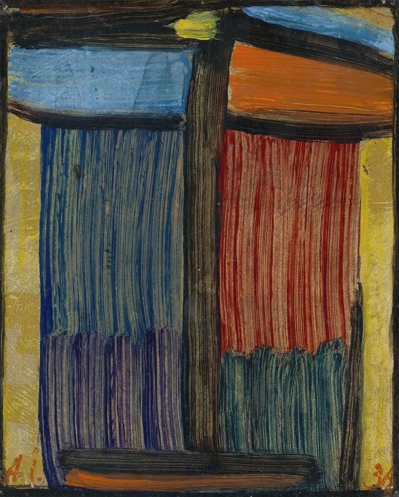 Gemälde Meditation auf goldenem Hintergrund - Alexej von Jawlensky | Kunstdruck