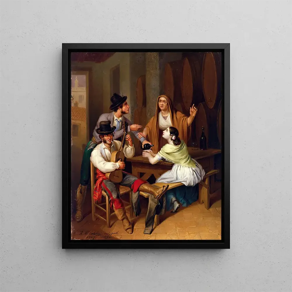 Gemälde Mehr Szenen aus einer Weinstube - Ángel Marí Cortellini Hernández | Kunstdruck