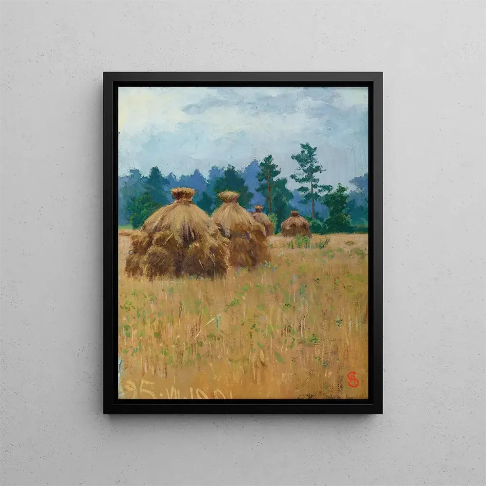 Gemälde Meules de maïs volhyniennes - Ambroży Sabatowski | Kunstdruck