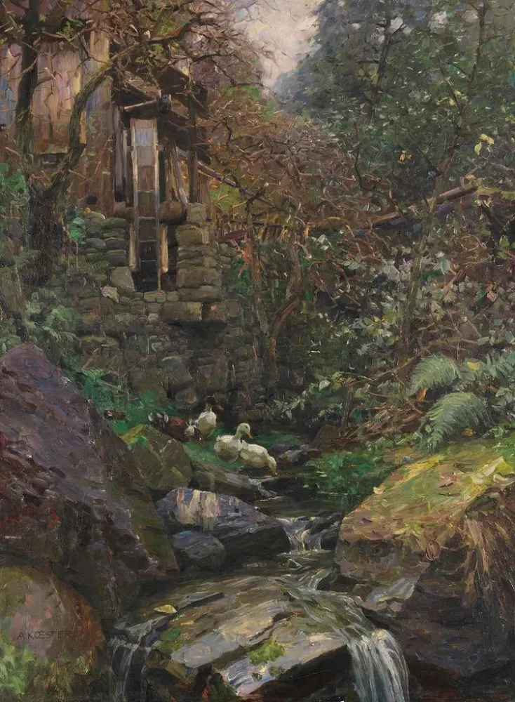 Gemälde Im Mühlengrund - Alexander Koester | Kunstdruck