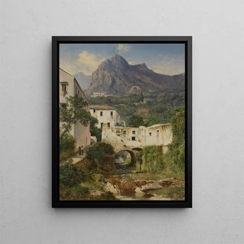 Gemälde Mill Valley der Nähe von Amalfi - Albert Zimmermann | Kunstdruck