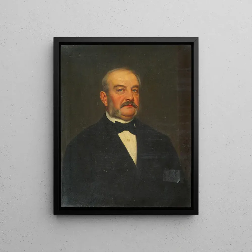 Gemälde Minister Josef Lasser Baron von Zollheim - August Georg Mayer