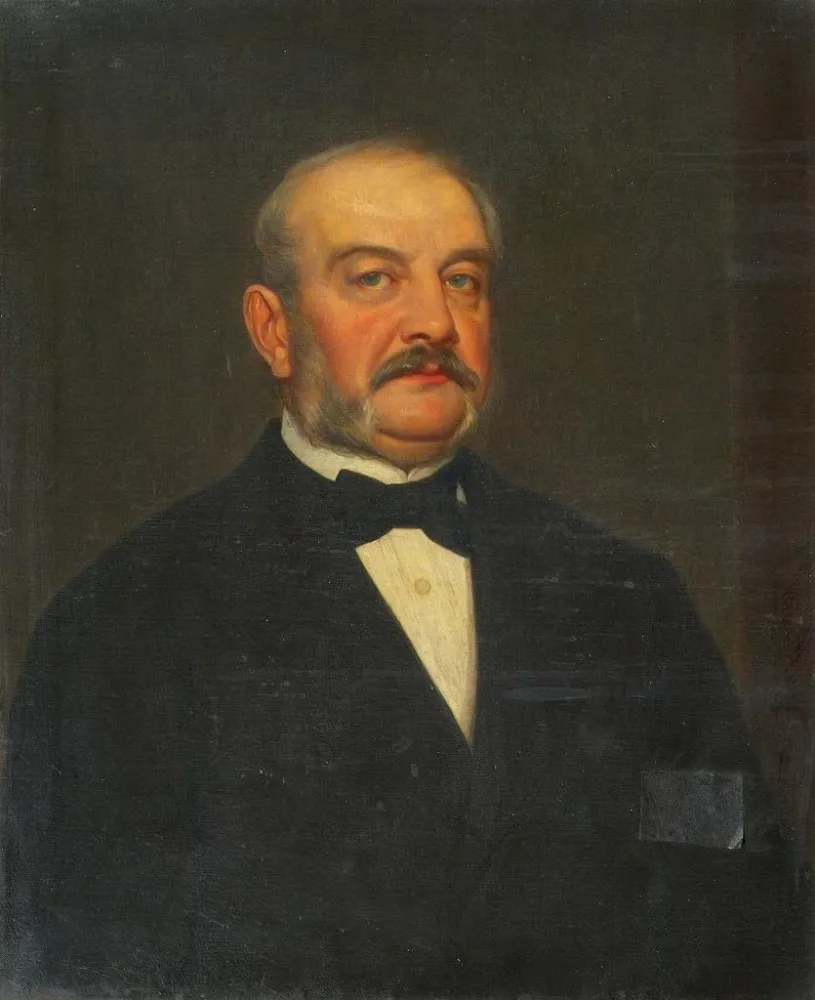 Gemälde Minister Josef Lasser Baron von Zollheim - August Georg Mayer