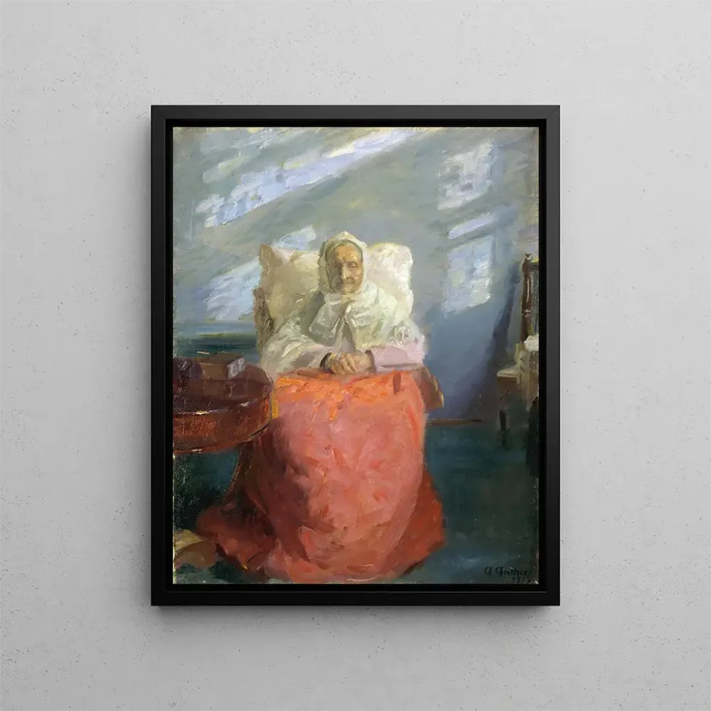 Gemälde Mme Ane Brøndum dans la chambre bleue - Anna Ancher | Kunstdruck
